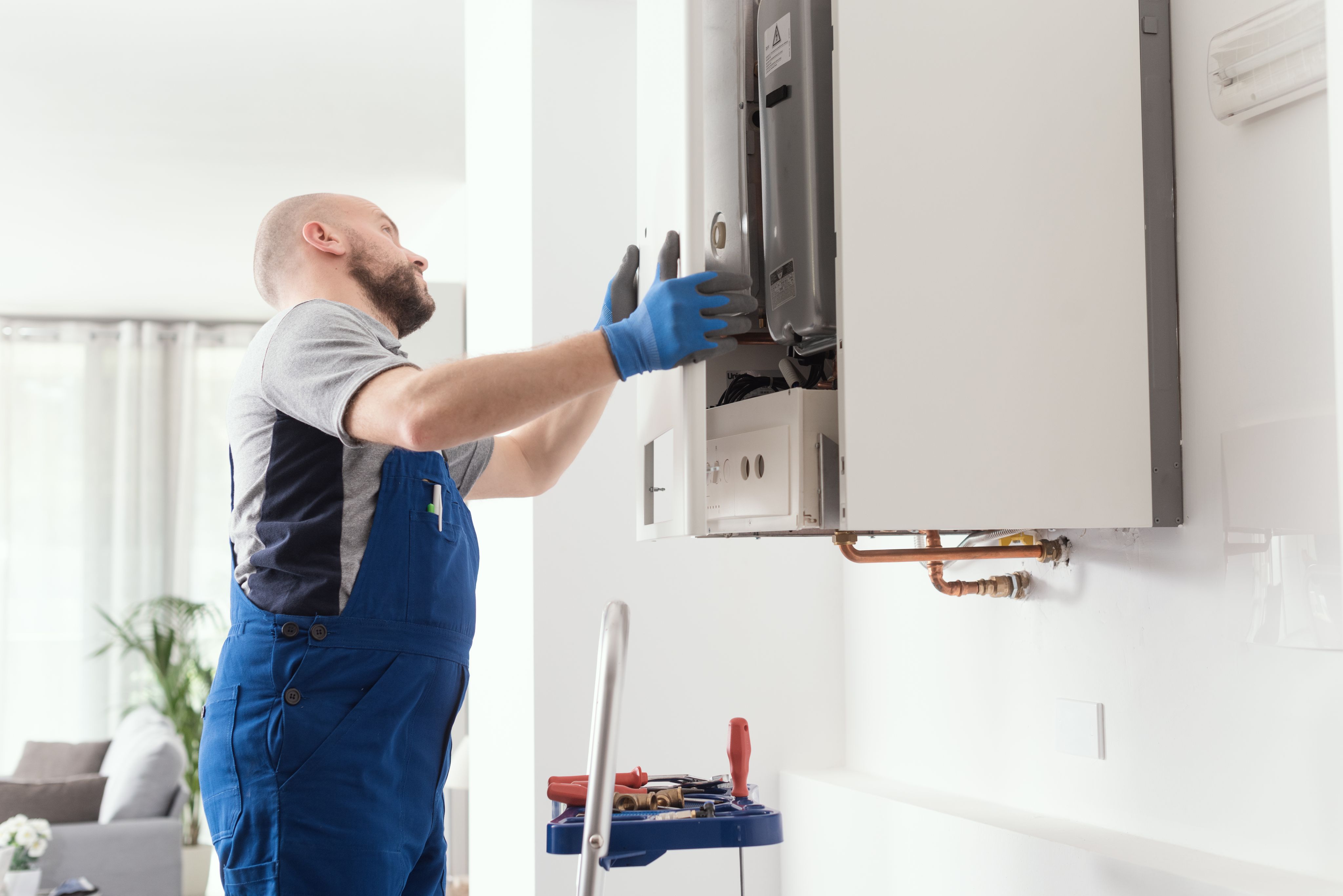 Commercial plumbing installation